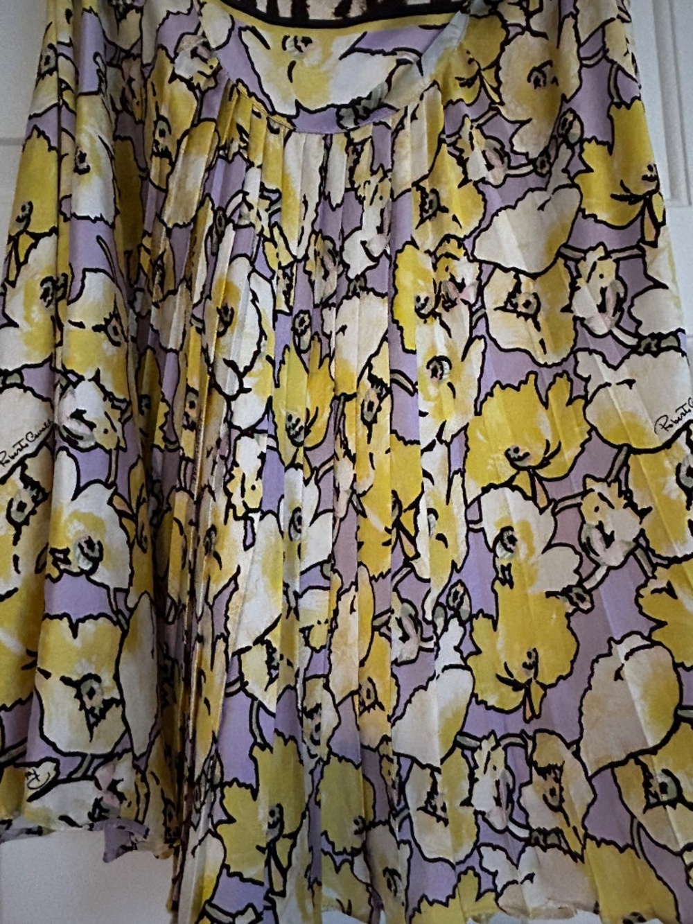 Roberto cavalli silk knee length summer skirt - Picture 2 of 5